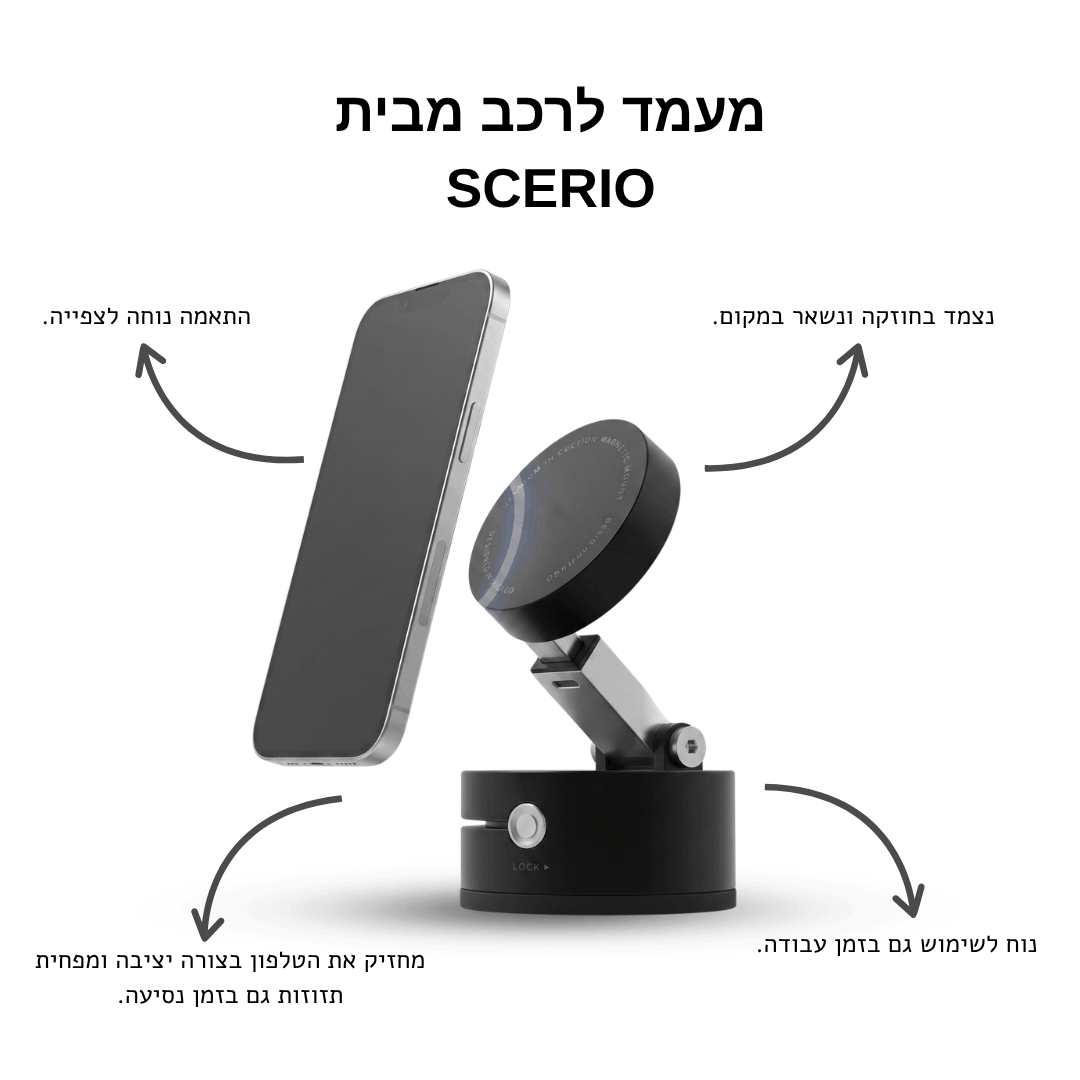 ™GripMount - מעמד אוניברסלי לרכב